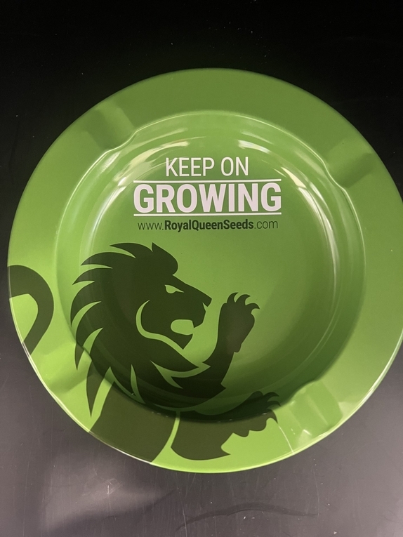 Royal Queen Seeds metal ashtray Cannabis Seeds