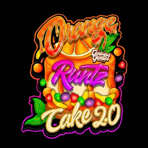 Orange Runtz Cake 2.0 Cannabis Seeds