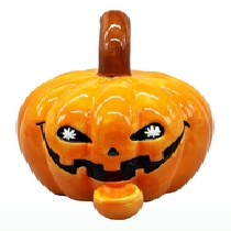 Ceramic Pumpkin Pipe HALLOBONG Cannabis Seeds