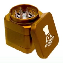 Headchef LADY CUBE 55mm 4 Part Grinder - GOLD Cannabis Seeds