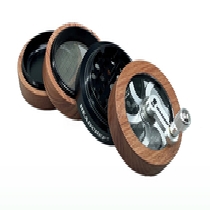 Headchef WOODSMAN 62mm 4 Part Grinder - BLACK Cannabis Seeds