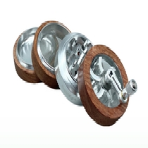 Headchef WOODSMAN 62mm 4 Part Grinder - SILVER Cannabis Seeds